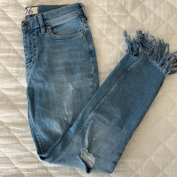Free People Great Heights Frayed Skinny Jeans - Picture 4 of 9